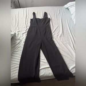 a new day Black Sleeveless Jumpsuit with Wide-Leg Design